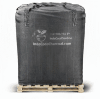 Coconut shell charcoal Indonesia supplier IndoCocoCharcoal jumbo bag